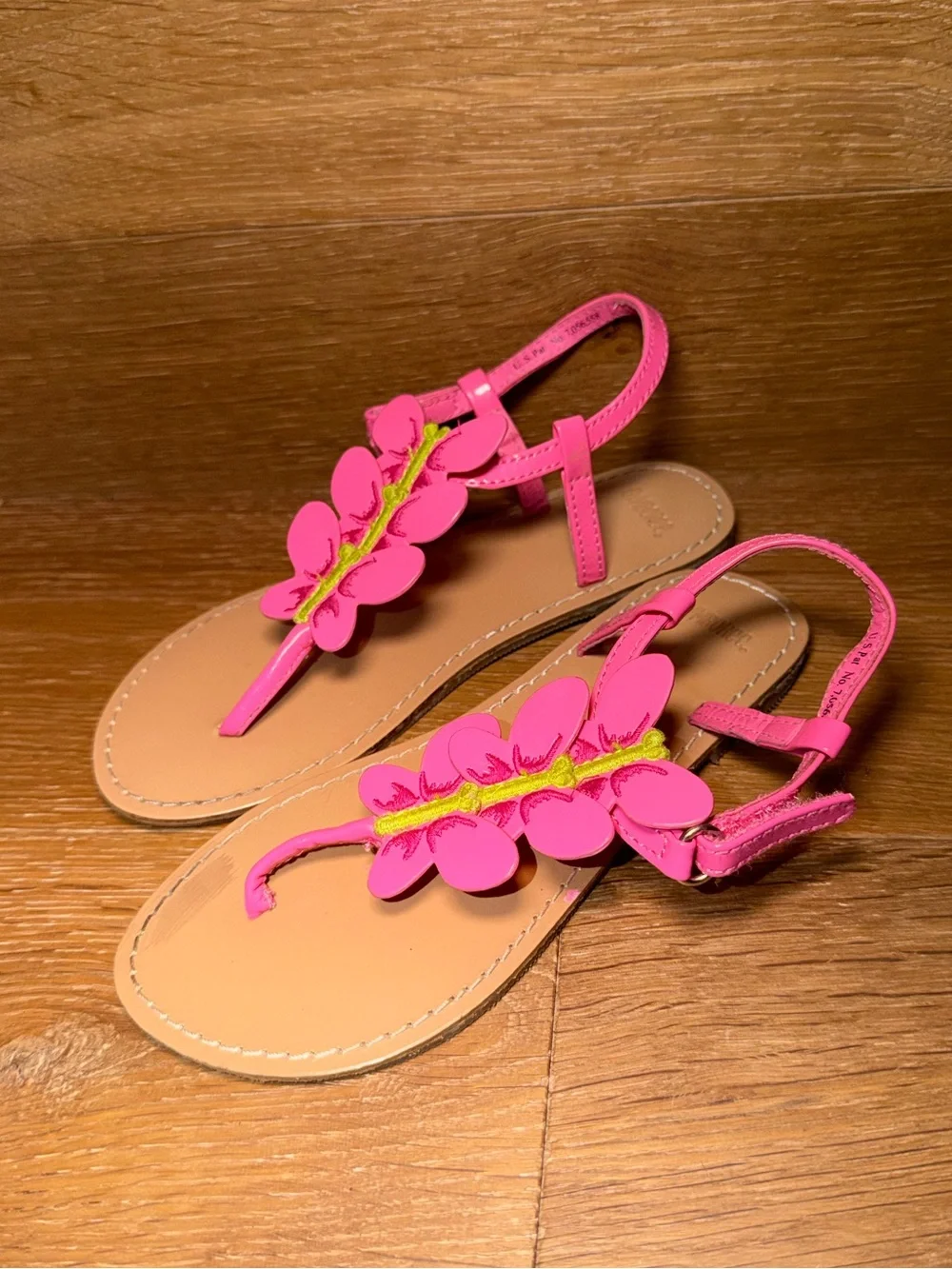 Gymboree Butterfly Pink Floral T-Strap Sandals
